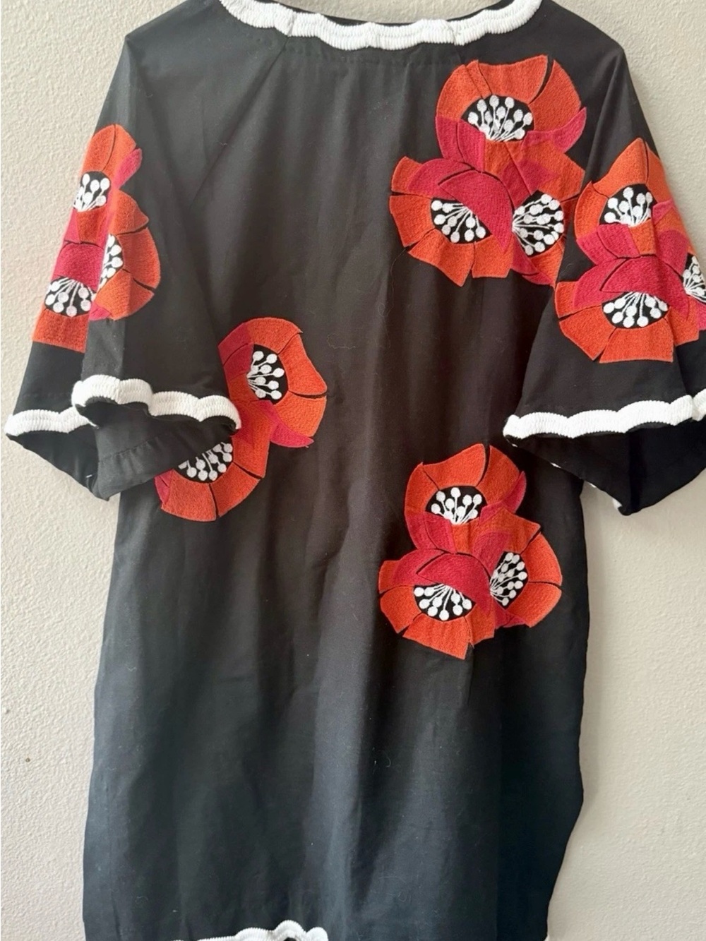 FRANCES VALENTINE NWT Mini Poppy Print Caftan XL - Picture 3 of 8